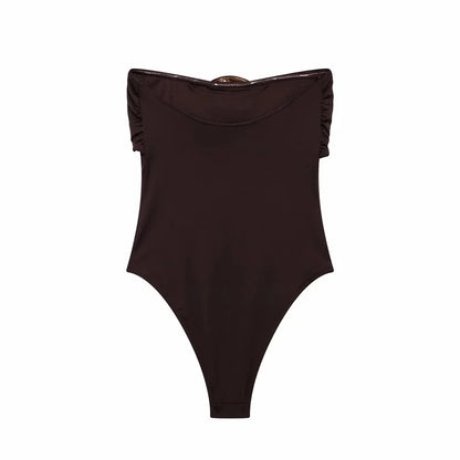 MUJER 2025 Extreme Bodysuit Women off Shoulder Sexy Bodys for Women Black Body One Pieces Sexy Outfits Lingerie Body Suits Woman